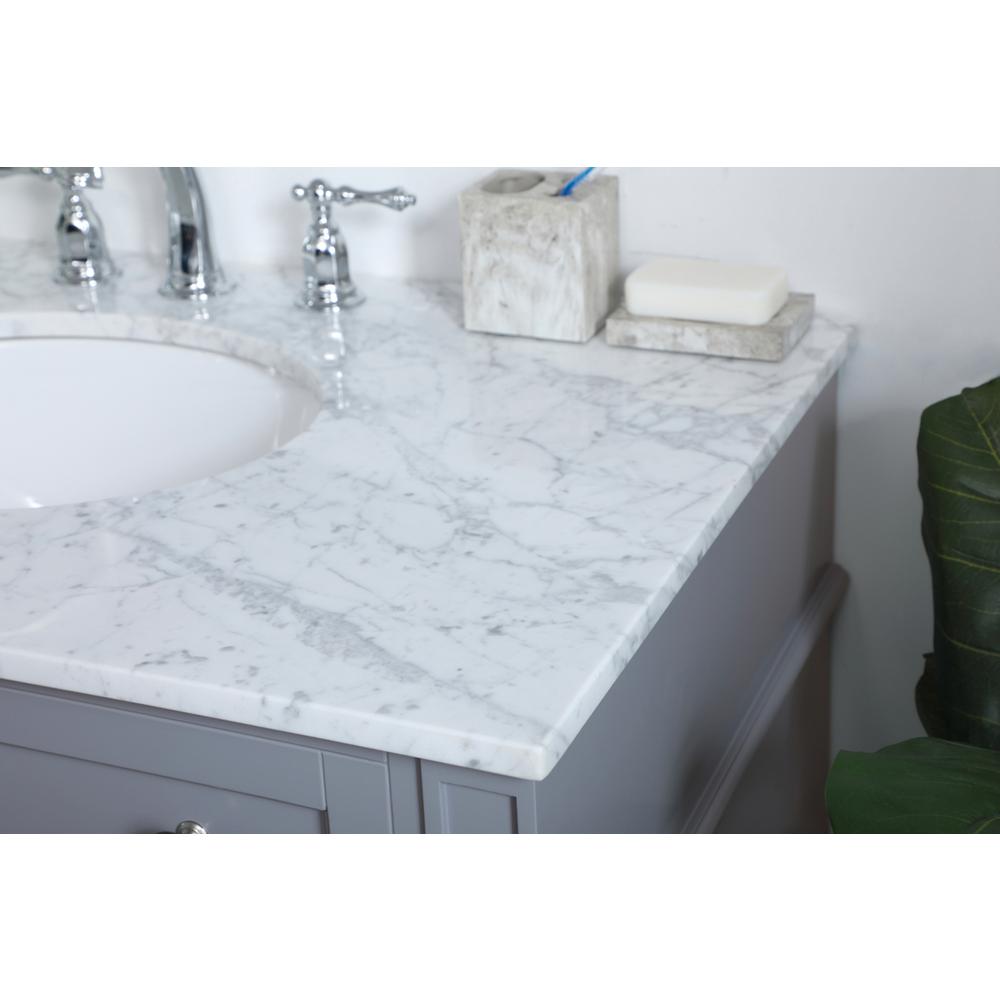 36 inch Single bathroom vanity in Grey. Picture 4