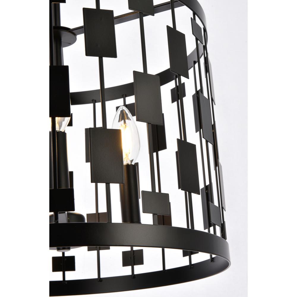 Levante 3 lights pendant in black. Picture 5