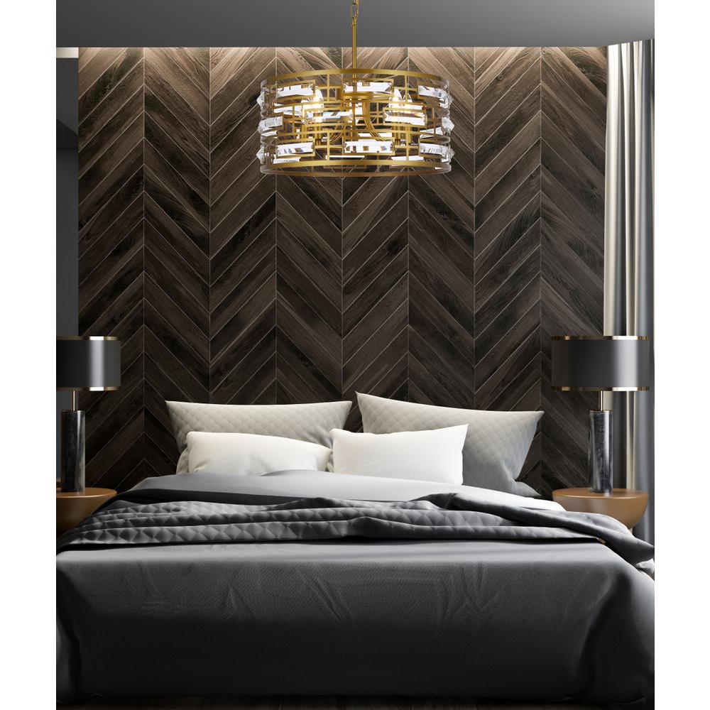 Kennedy 18.5 inch pendant in brass. Picture 8