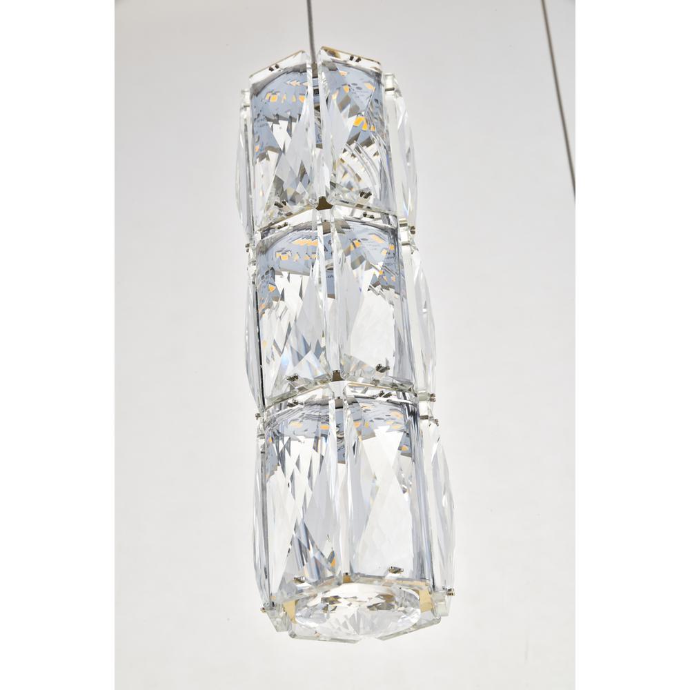 Polaris LED light Gold Pendant Clear Crystal. Picture 3