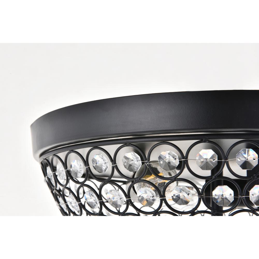Taye 3 light Matte Black Flush Mount. Picture 8