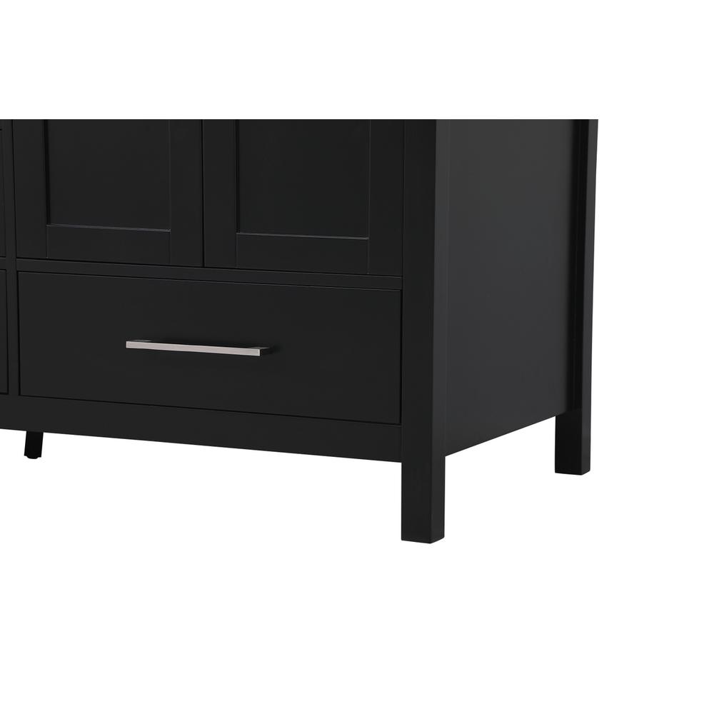 60 inch Double Bathroom Vanity in Black. Picture 11