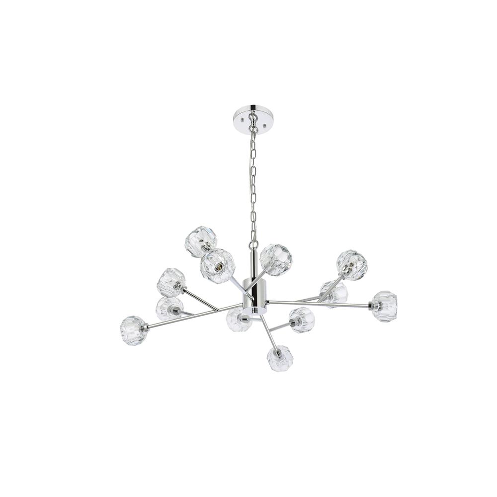 Graham 12 Light Pendant in Chrome. Picture 6