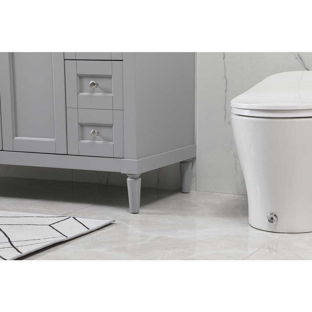 48 inch Single bathroom vanity in grey with backsplash. Picture 6