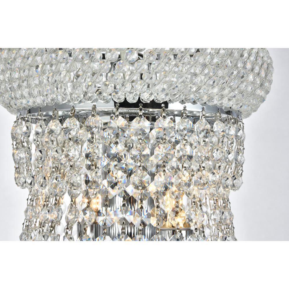Primo 14 light Chrome Chandelier Clear Royal Cut Crystal. Picture 3
