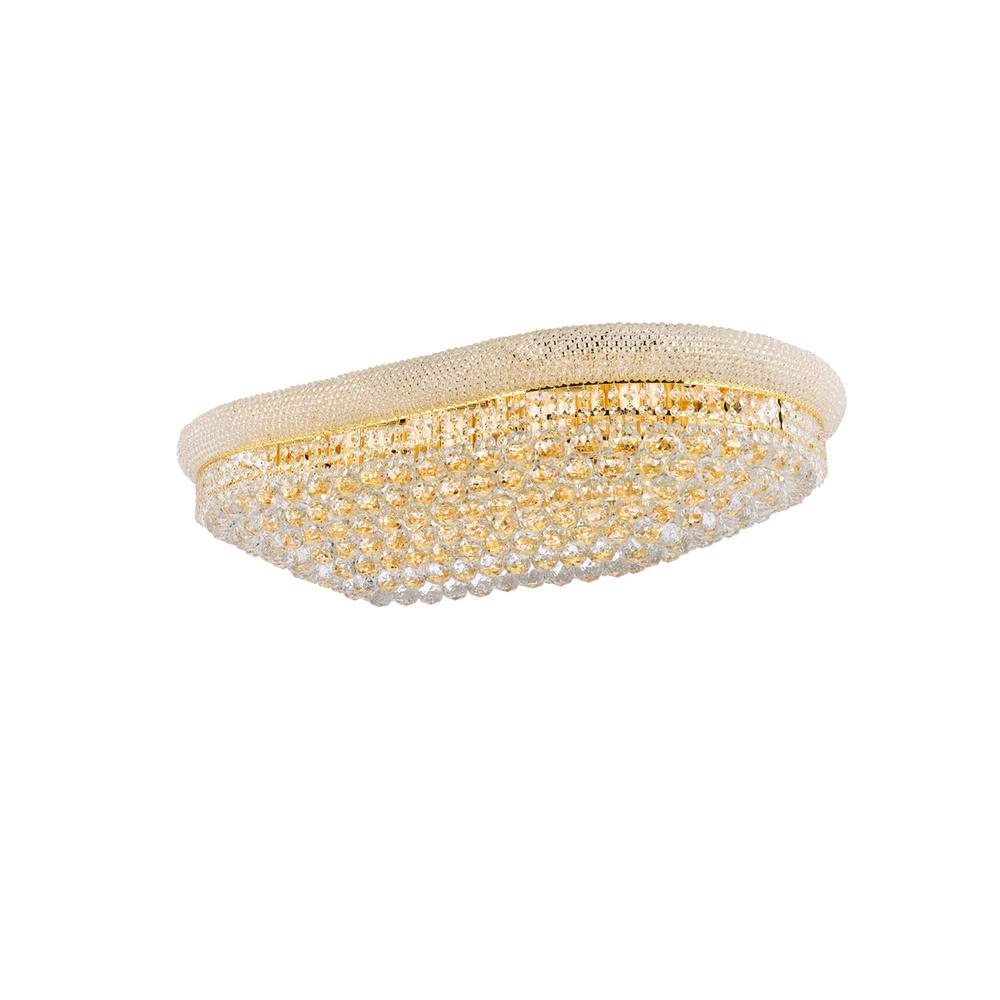 Primo 24 light Gold Flush Mount Clear Royal Cut Crystal. Picture 6