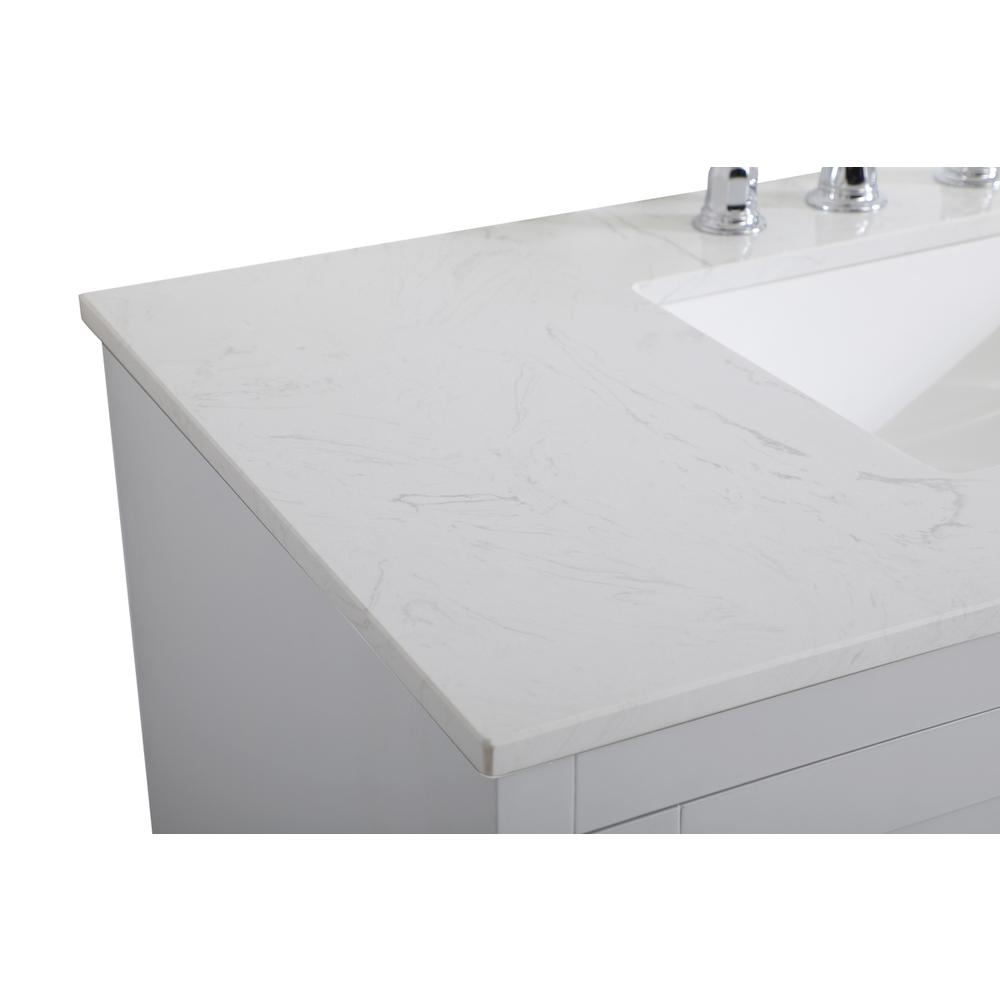 42 inch Single Bathroom Vanity in Grey. Picture 11