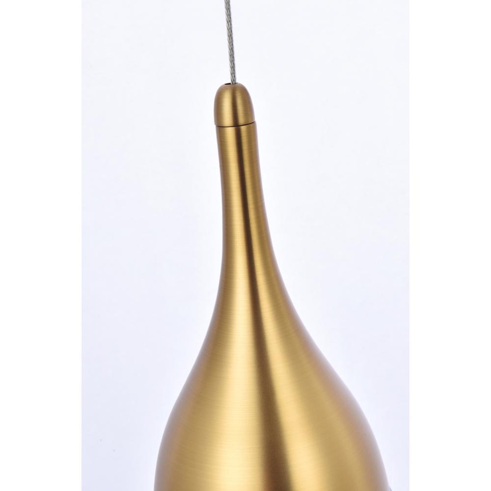 Amherst 24 inch LED chandelier in satin gold. Picture 4