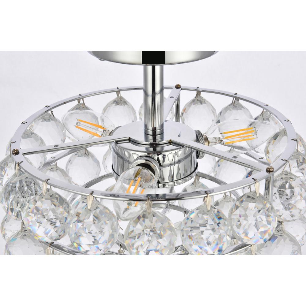 Savannah 12 inch flush mount in chrome. Picture 5
