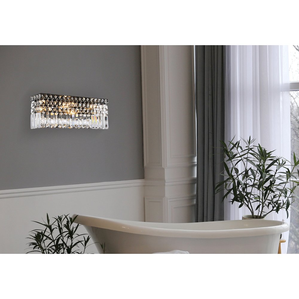 Maxime 18 Inch Black Wall Sconce. Picture 6
