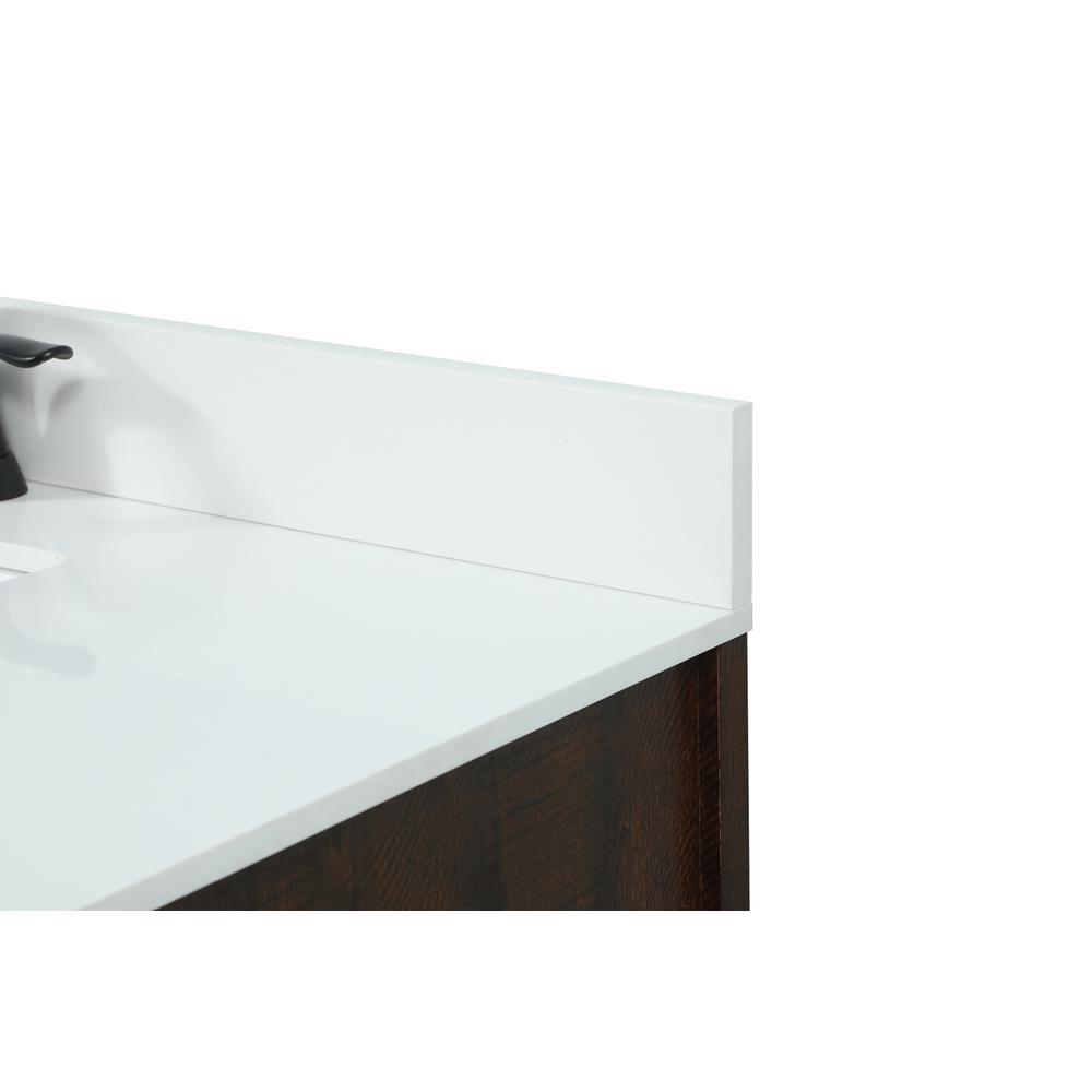32 inch Single bathroom vanity in expresso with backsplash. Picture 11