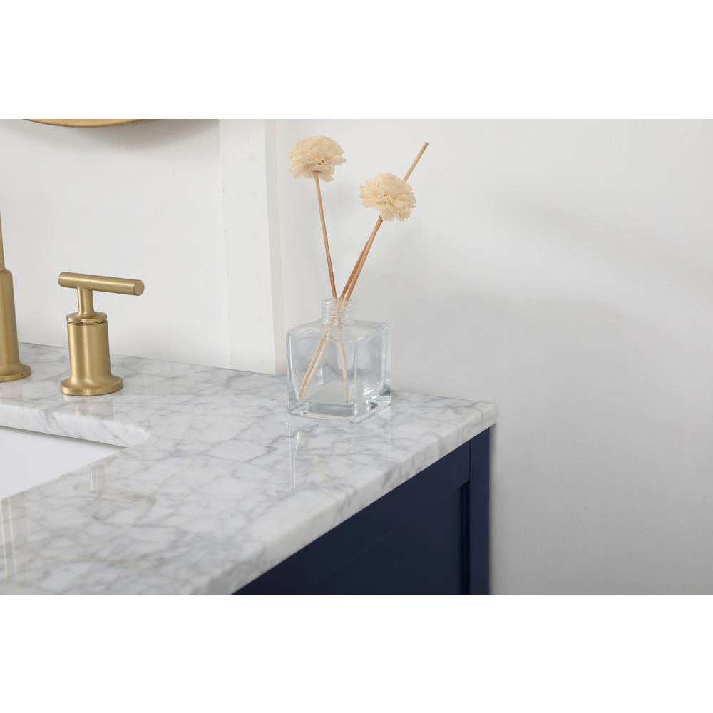 72 inch double bathroom vanity in blue. Picture 5