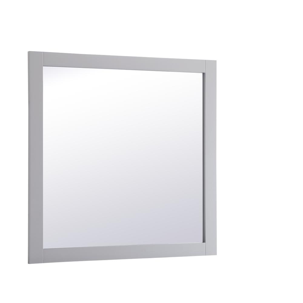 Aqua square vanity mirror 36 inch in Grey. Picture 5