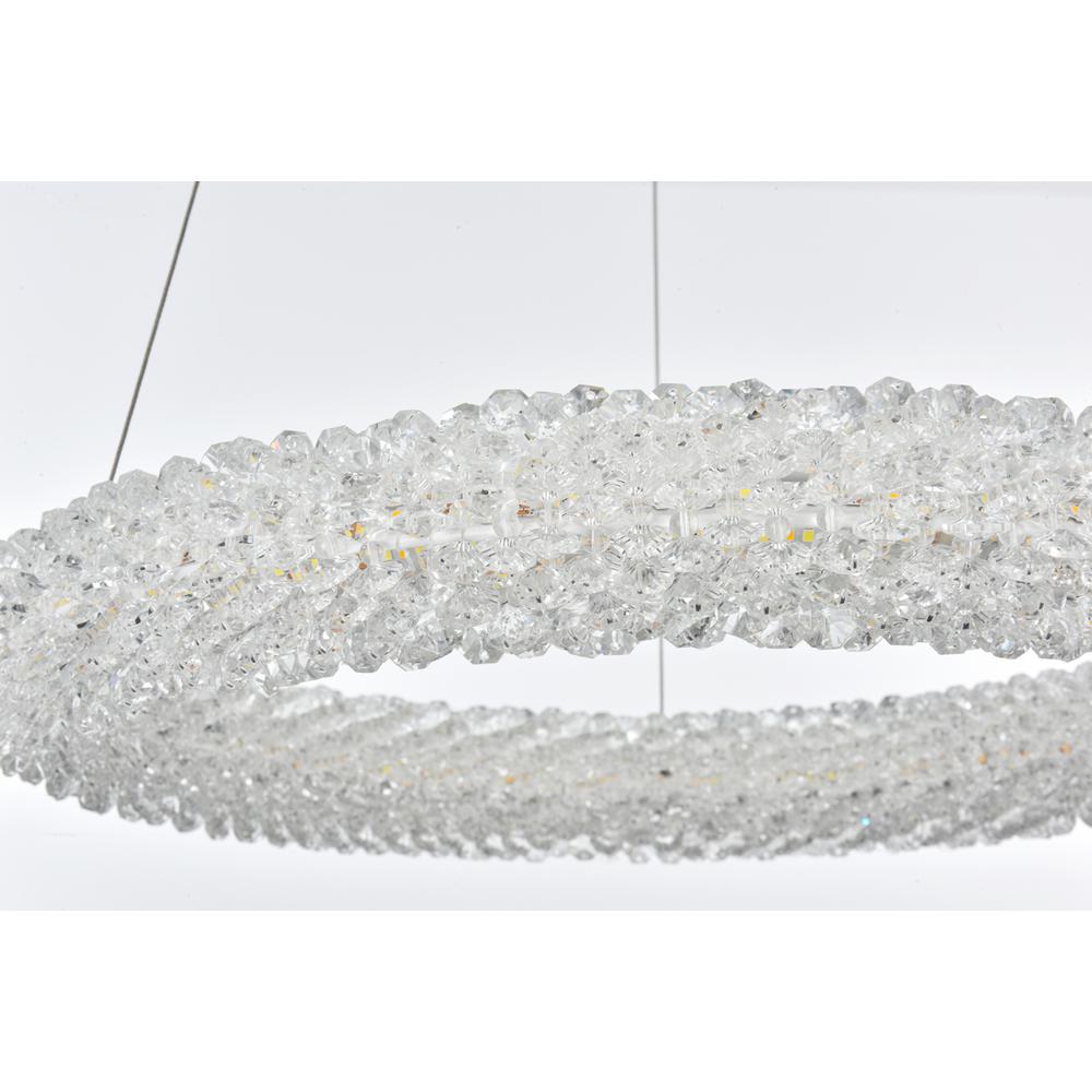 Bowen 18 inch Adjustable LED Chandelier in Satin Gold. Picture 6