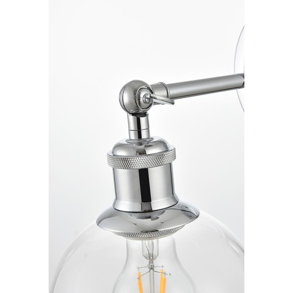 Wesson 1 light Chrome and Clear plug in wall sconce. Picture 5