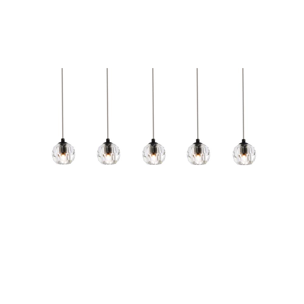 Eren 5 lights Black pendant. Picture 2
