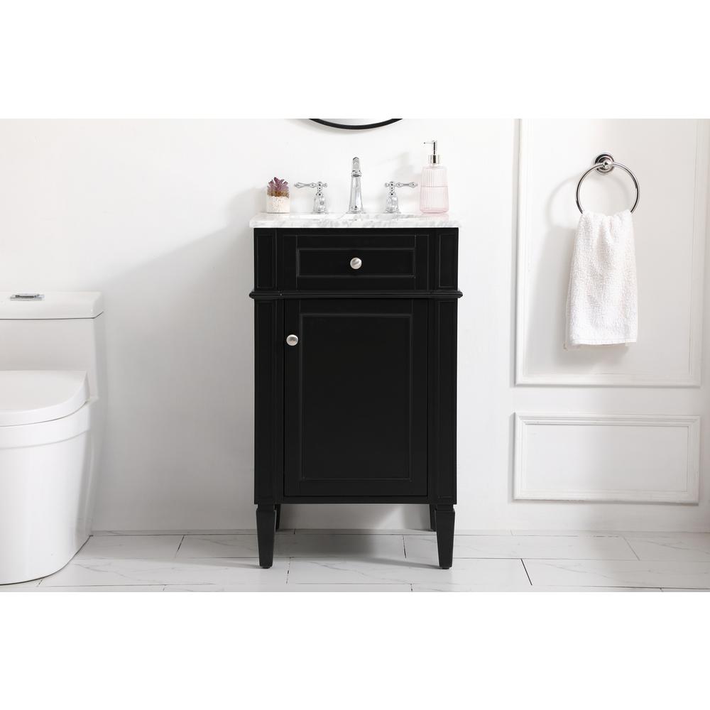 21 inch Single bathroom vanity in black. Picture 14