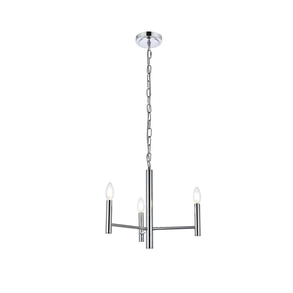 Carmella 3 lights pendant in chrome. Picture 1