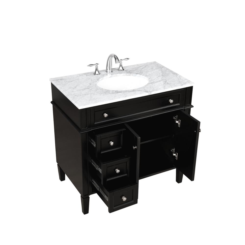 36 inch Single bathroom vanity in Black. Picture 9