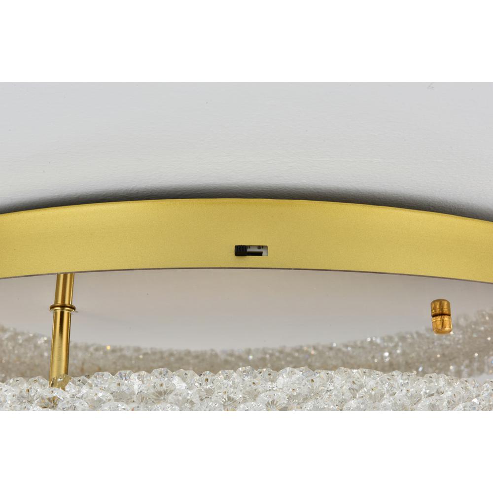 Bowen 26 inch Adjustable LED Flush Mount in Satin Gold. Picture 6