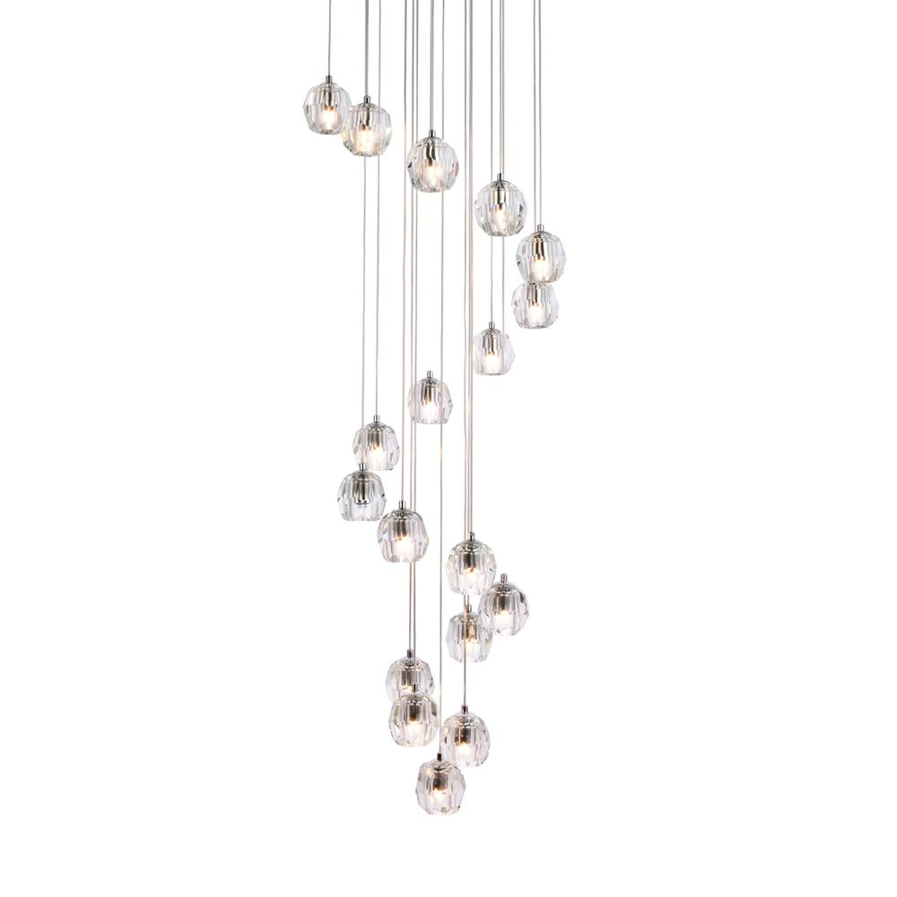 Eren 18 lights Chrome pendant. Picture 2