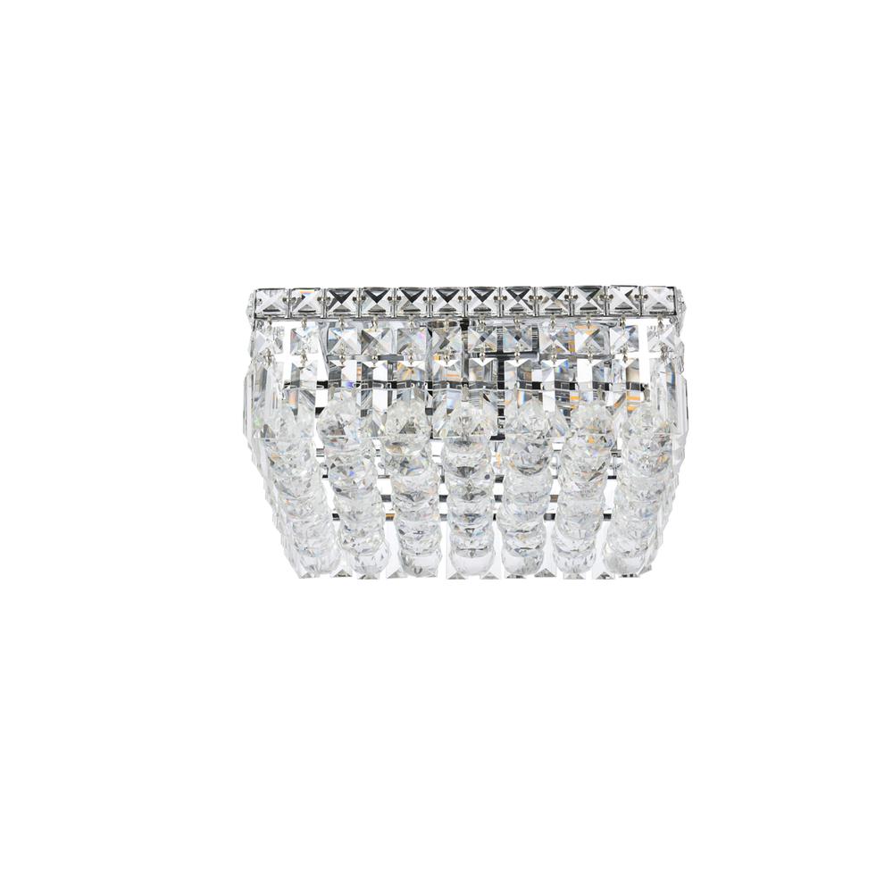 Maxime 4 light Chrome Flush Mount Clear Royal Cut Crystal. Picture 2
