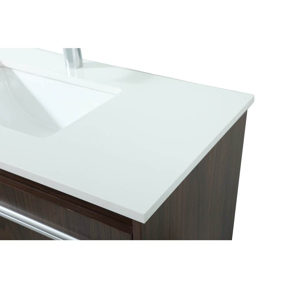 36 Inch Single Bathroom Vanity In Walnut. Picture 12