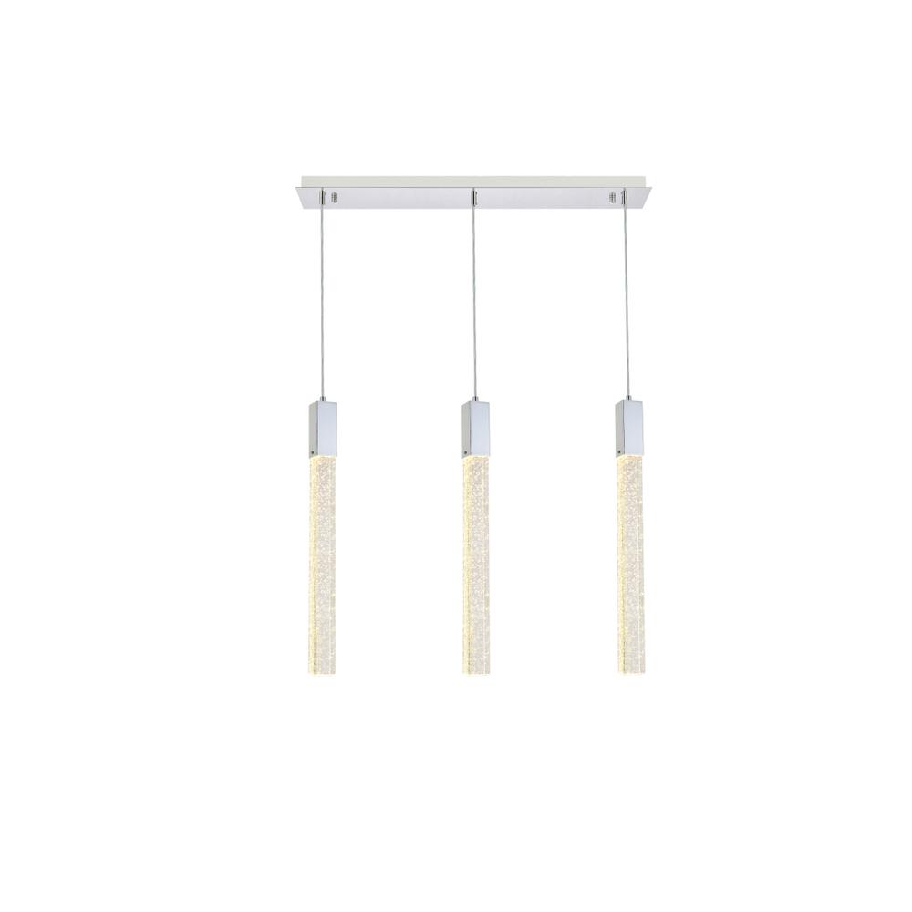 Weston 3 lights pendant in chrome. Picture 1