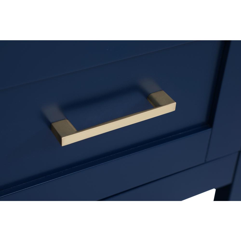 42 inch Single Bathroom Vanity in Blue with Backsplash. Picture 12