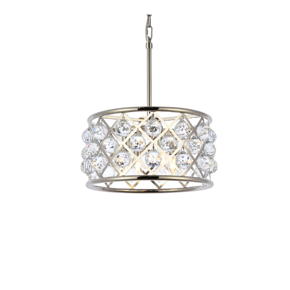 Madison 4 light polished Nickel Pendant Clear Royal Cut Crystal. Picture 2