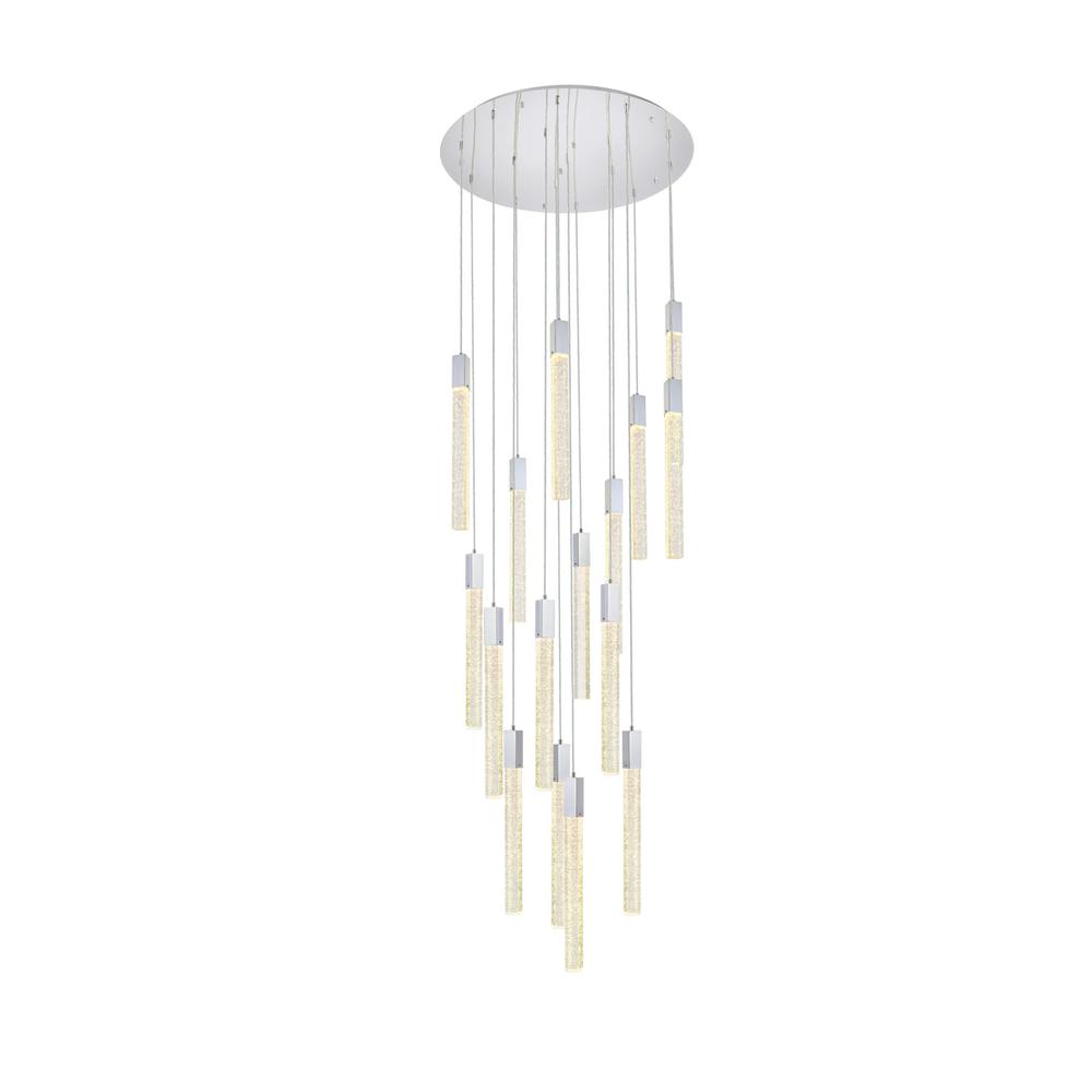 Weston 16 lights pendant in chrome. Picture 2