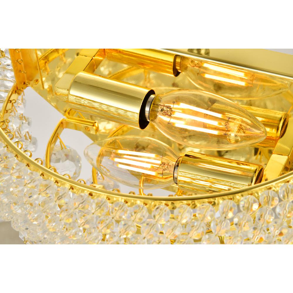 Primo 2 light Gold Wall Sconce Clear Royal Cut Crystal. Picture 4