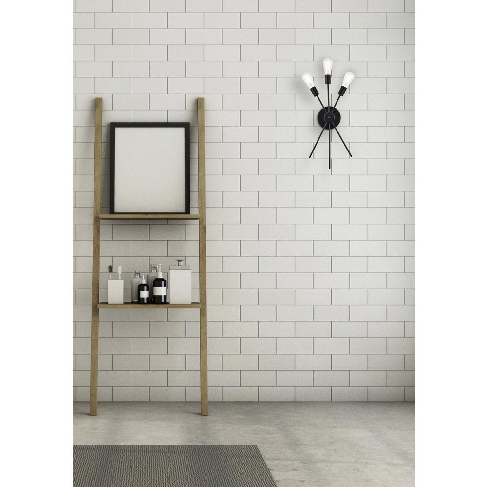 Lucca 11 inch bath sconce in black. Picture 7