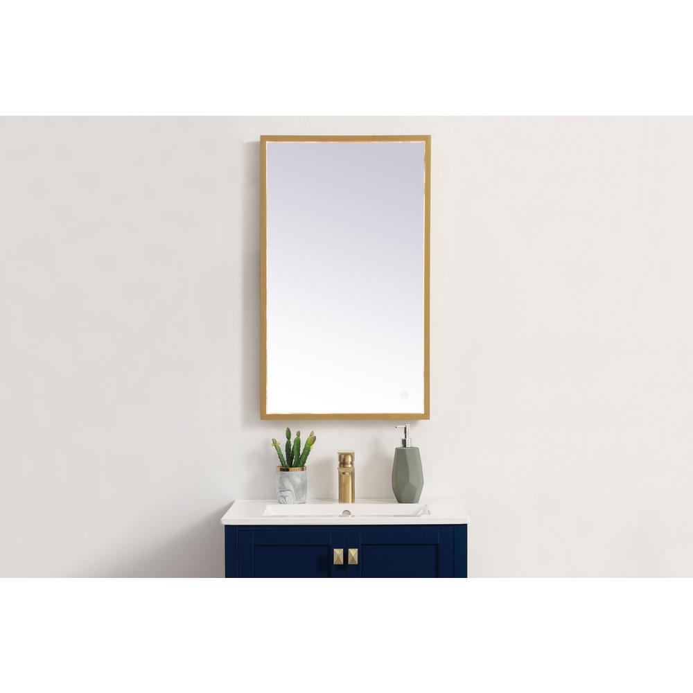 Pier 18x30 inch LED mirror with adjustable color temperature. Picture 12