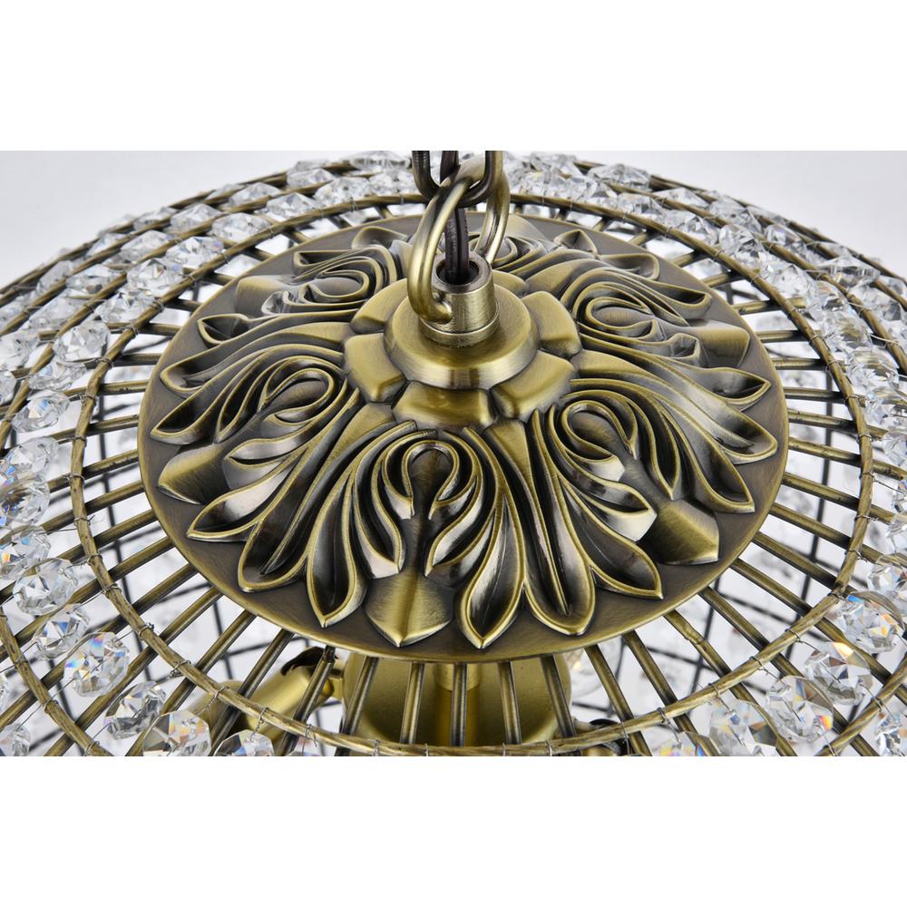 Earlene 4 light 20 inch antique bronze pendant. Picture 3