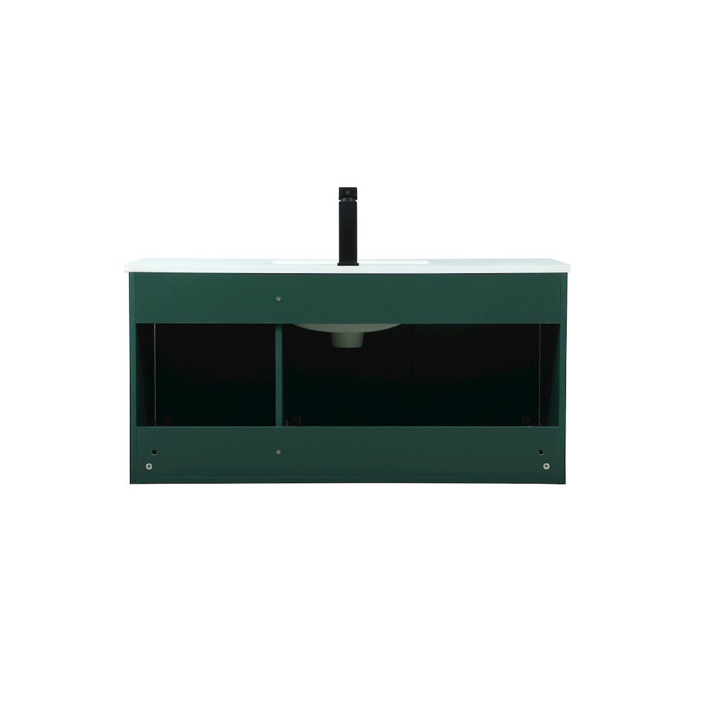 40 Inch Single Bathroom Vanity In Green. Picture 16