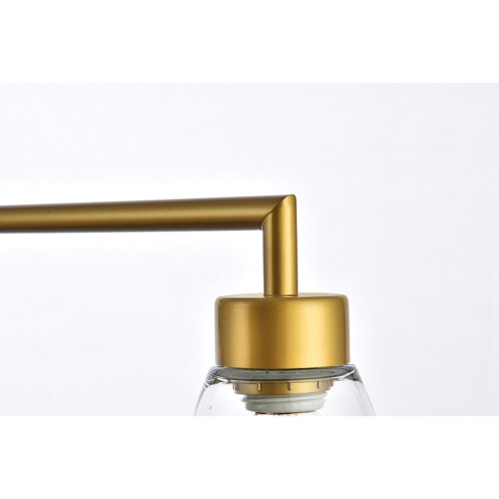 Mera 3 lights brass pendant. Picture 4