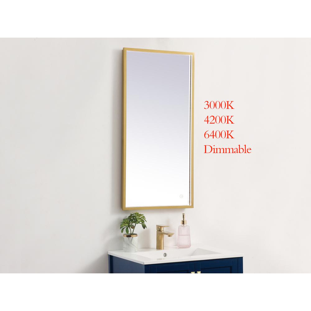 Pier 18x36 inch LED mirror with adjustable color temperature. Picture 2