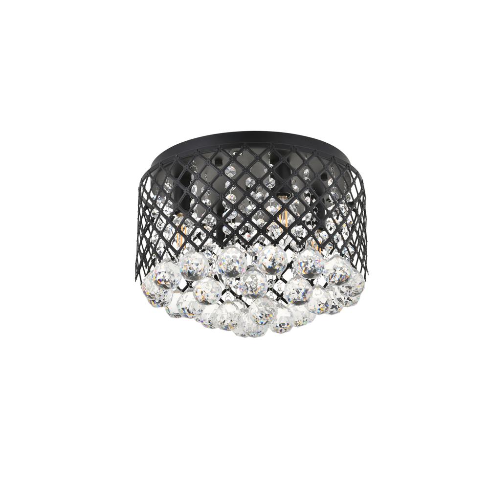 Tully 4 light Matte Black Flush Mount. Picture 7