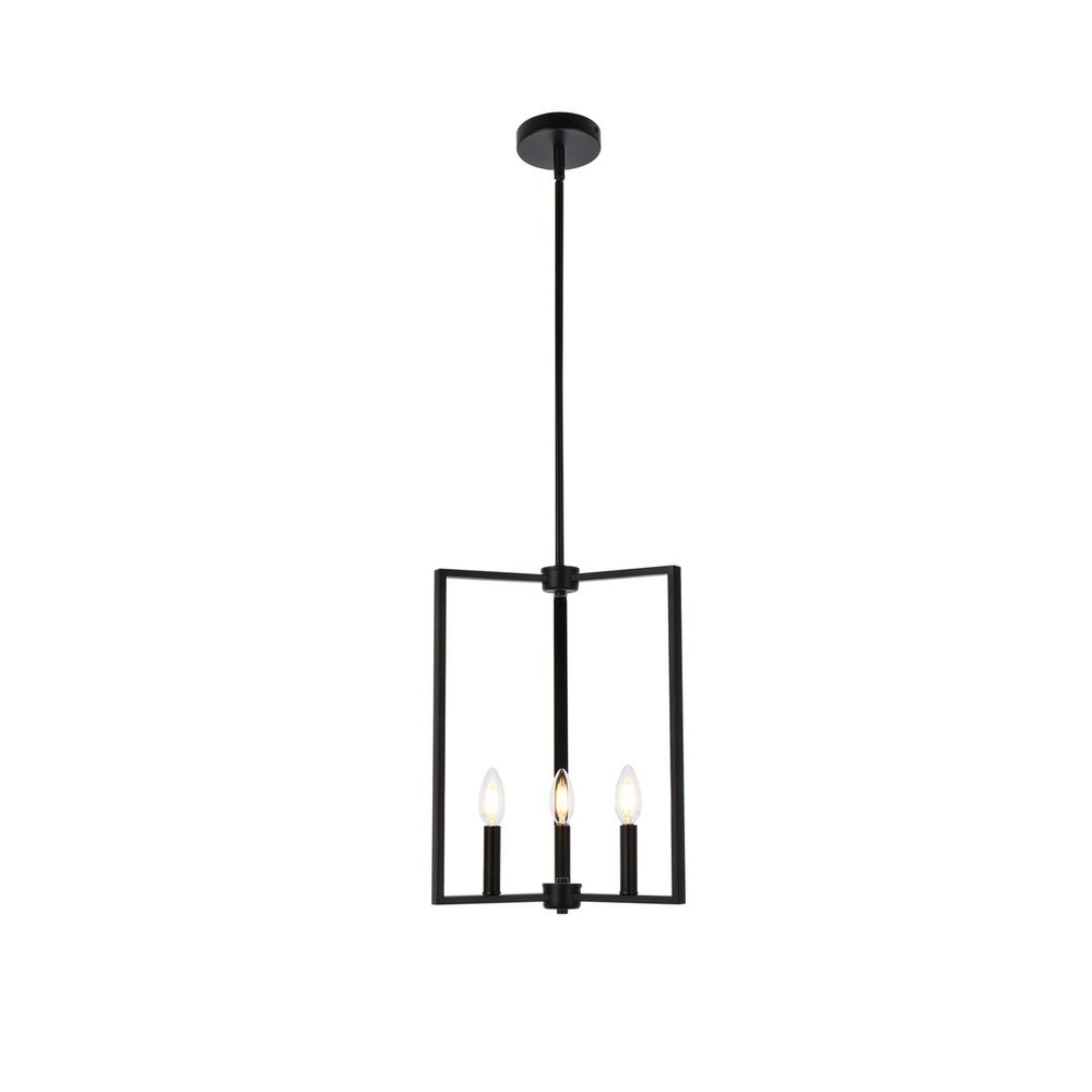 Vino 3 lights pendant in black. Picture 1