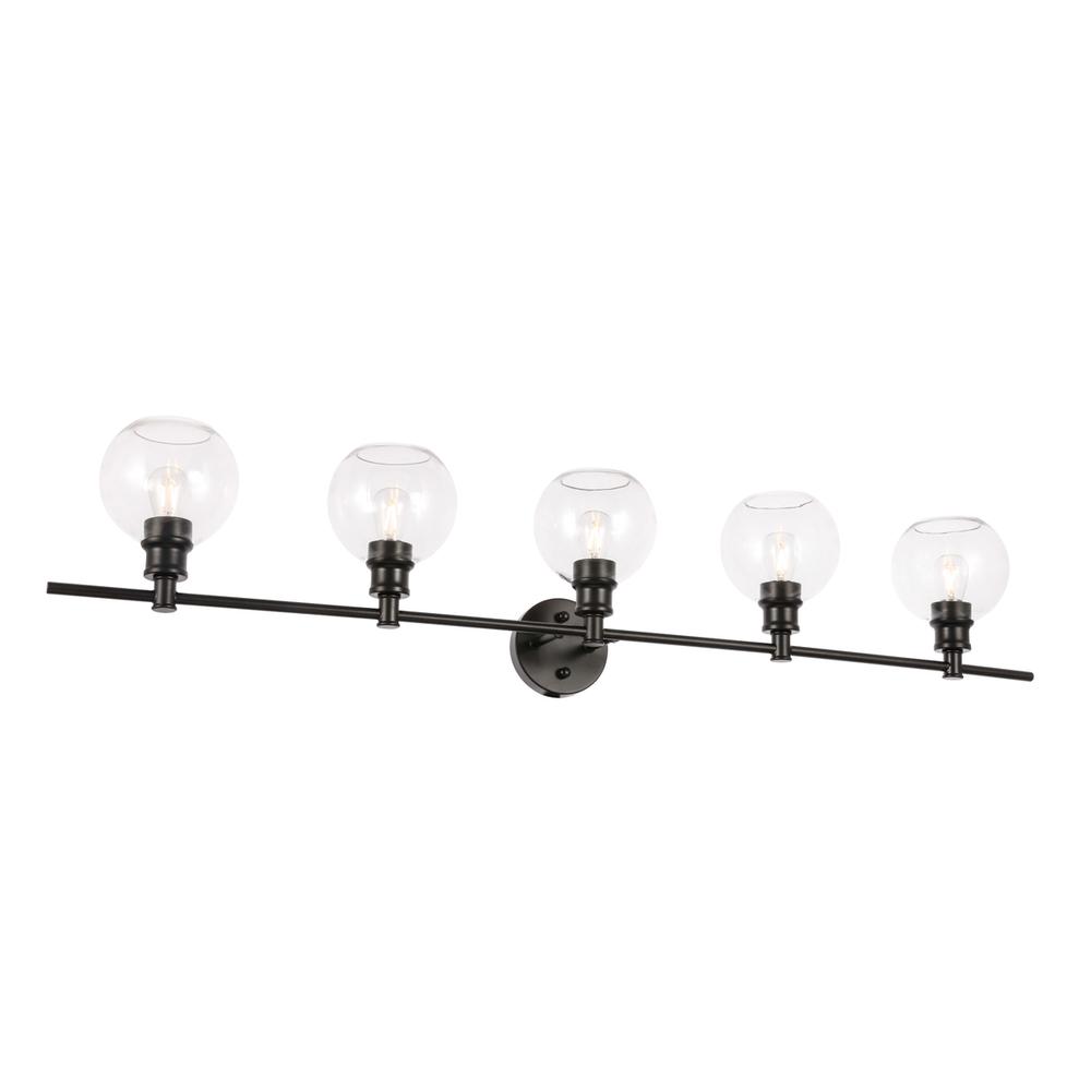 Collier 5 light Black and Clear glass Wall sconce. Picture 2