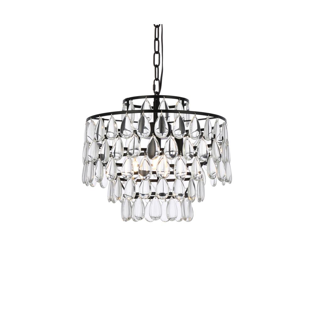 Mila 16 inch pendant in black. Picture 2