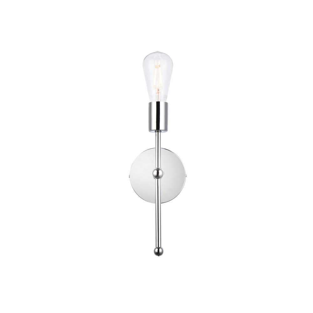 Keely 1 light chrome wall sconce. Picture 1
