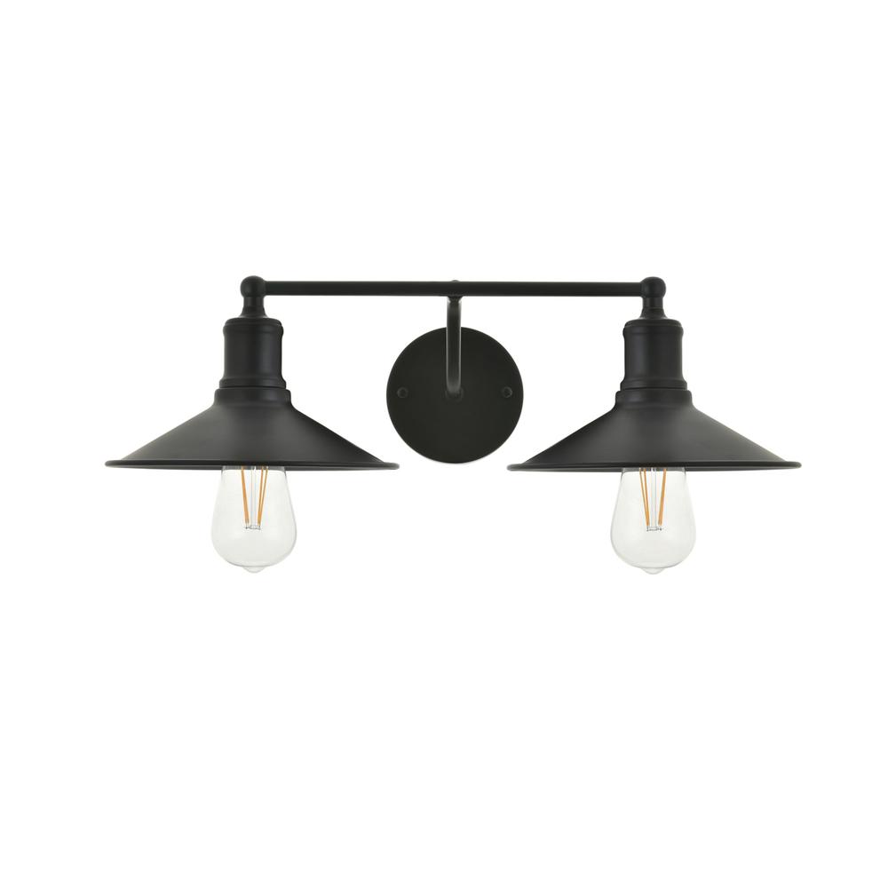 Etude 2 light black Wall Sconce. Picture 2