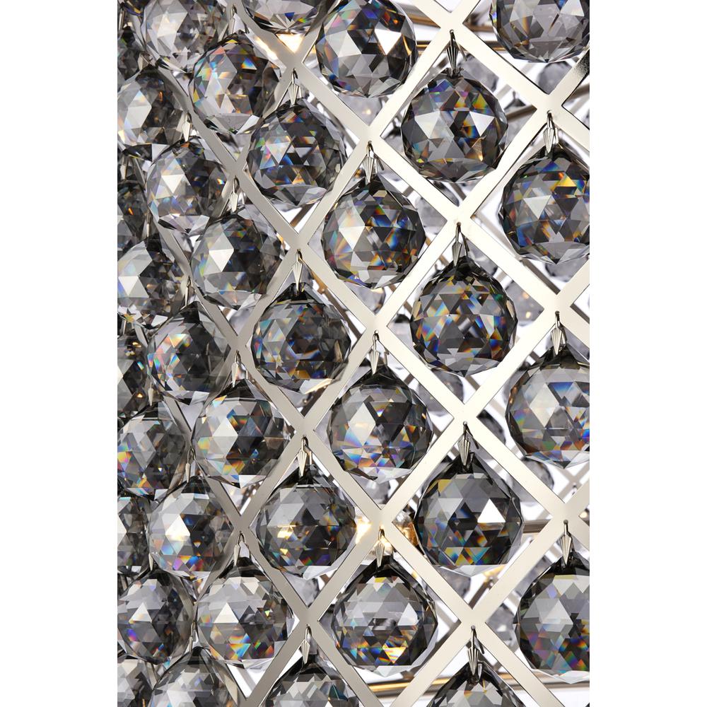 Madison 12 light polished nickel Chandelier Silver Shade. Picture 4