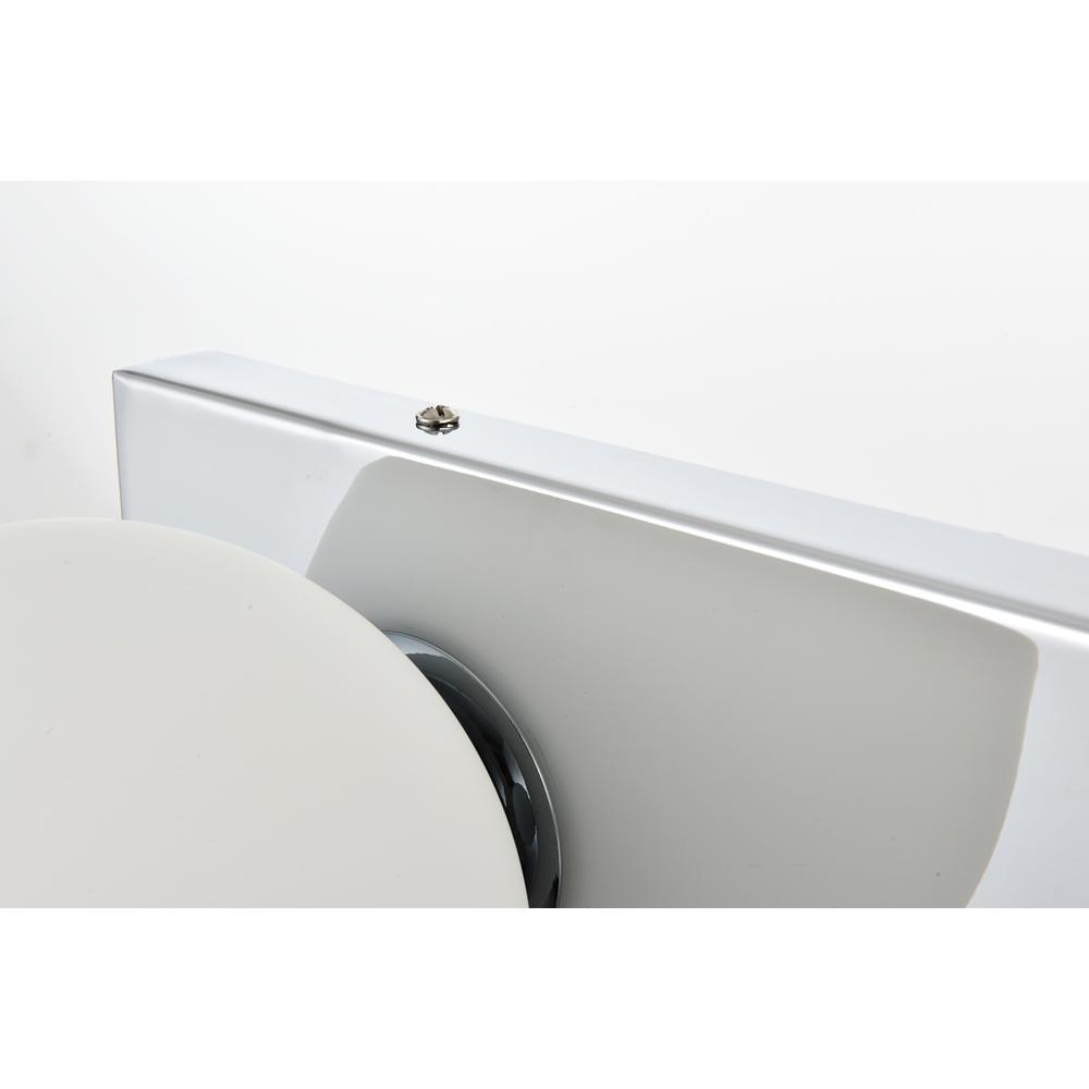 Jaylin 2 light Chrome and frosted white Bath Sconce. Picture 5