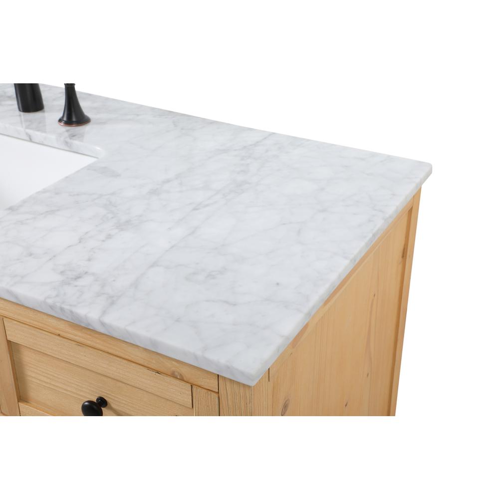 42 inch Single bathroom vanity in natural wood. Picture 11