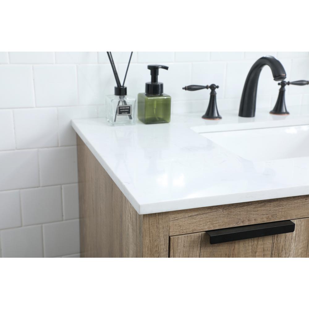 36 Inch SIngle Bathroom Vanity In Natural Oak. Picture 5