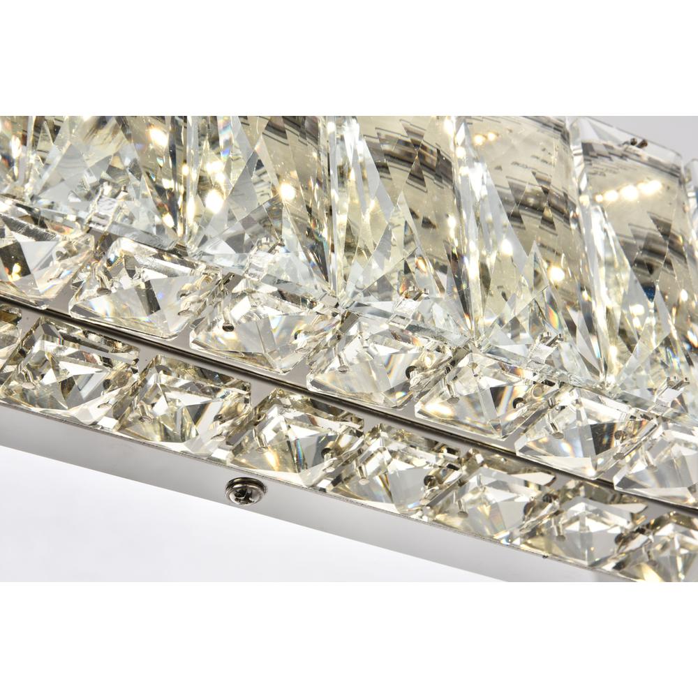 Monroe Integrated Led Chip Light Chrome Wall Sconce Clear Royal Cut Crystal. Picture 4