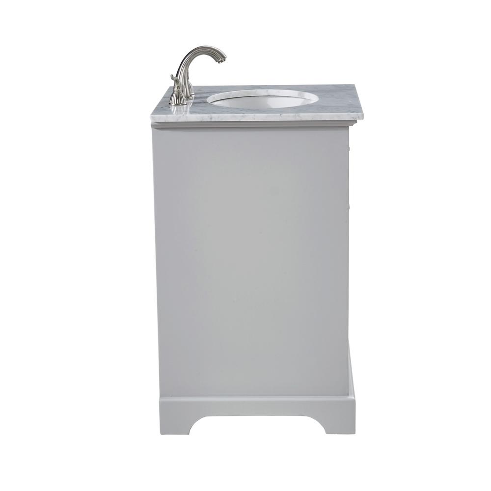 24 In. Single Bathroom Vanity Set In Light Grey. Picture 7